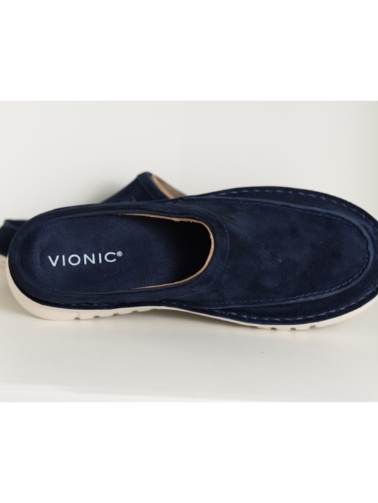 Vionic Uptown Clog Mens Clogs & Mules Navy Blue Suede US 10.5 M UK 9.5 EU 43.5 main image 7